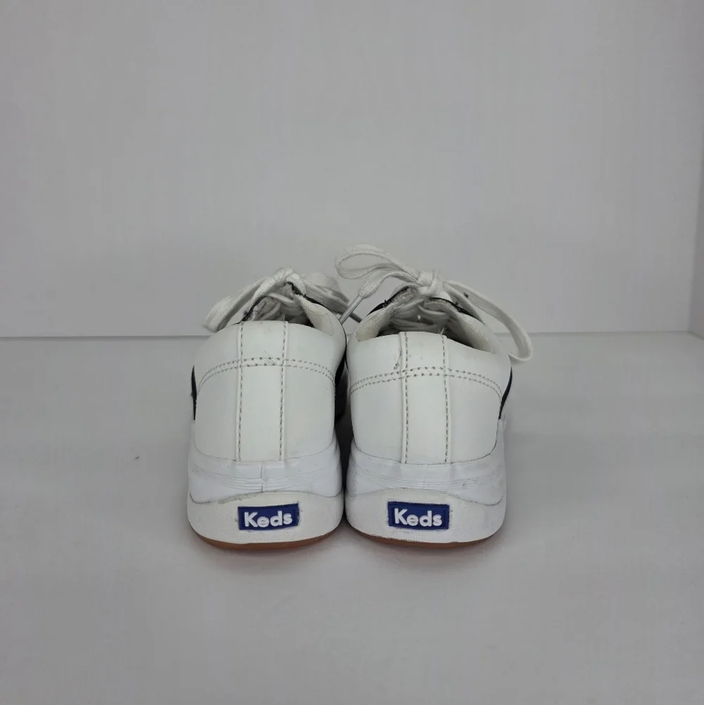 Keds Kid's School Days II Lace-up Saddle Shoe Uniform Oxford Leather Size 12.5M